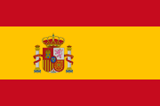 La bandera nacional de España se muestra como una pegatina plana.