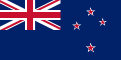 The national flag of New Zealand is shown as a flat sticker