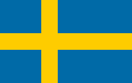 The national flag of Sweden is shown as a flat sticker