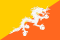 National Flag of country Bhutan
