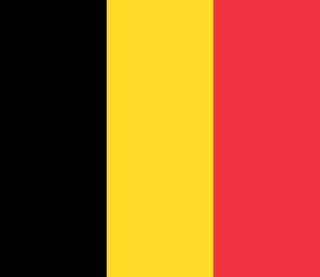 The flag of Belgium is composed of three equal vertical bands of black, yellow and red.