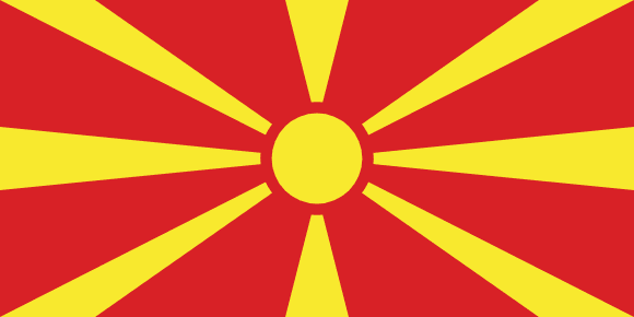 North Macedonia flag